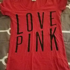 pink shirt sleeve shirt